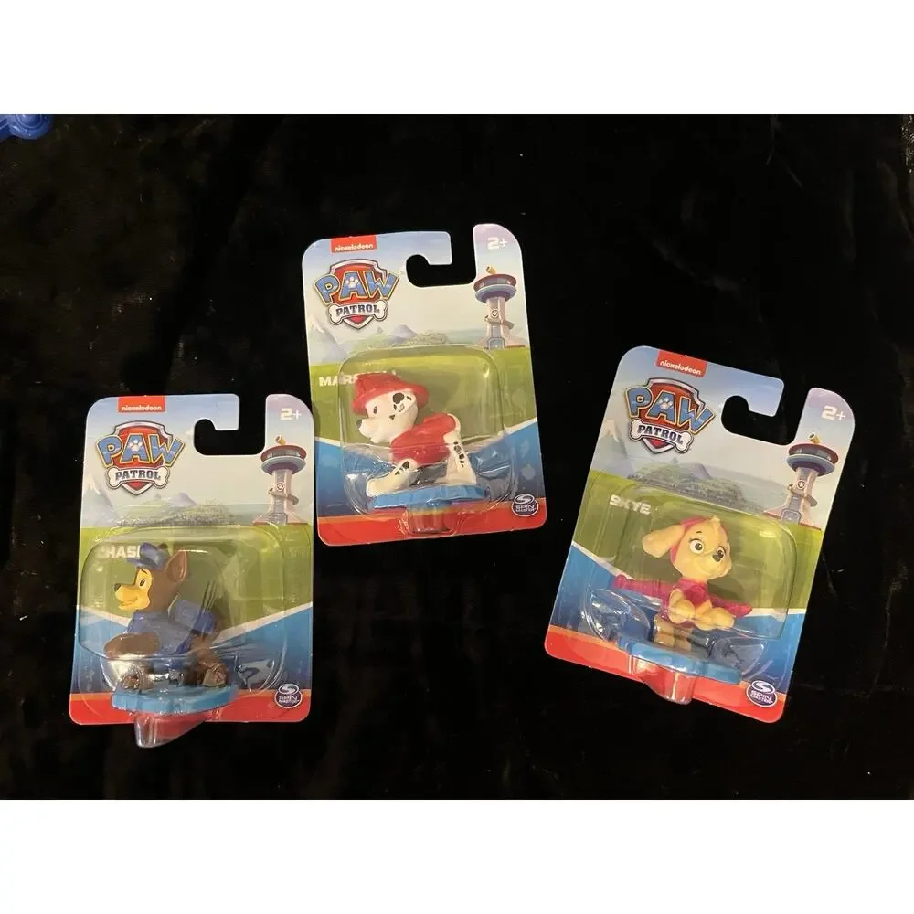 LOT of 7 Nickelodeon VTG-Now Figure SpongeBob Odd Parent Paw Patrol Cake Top Toy